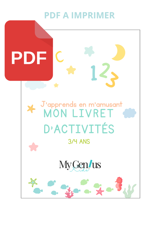 PDF Livret d’apprentissage 3-4 ans - PDF À IMPRIMER