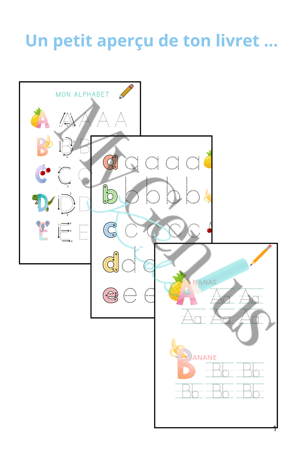 Livret Alphabet