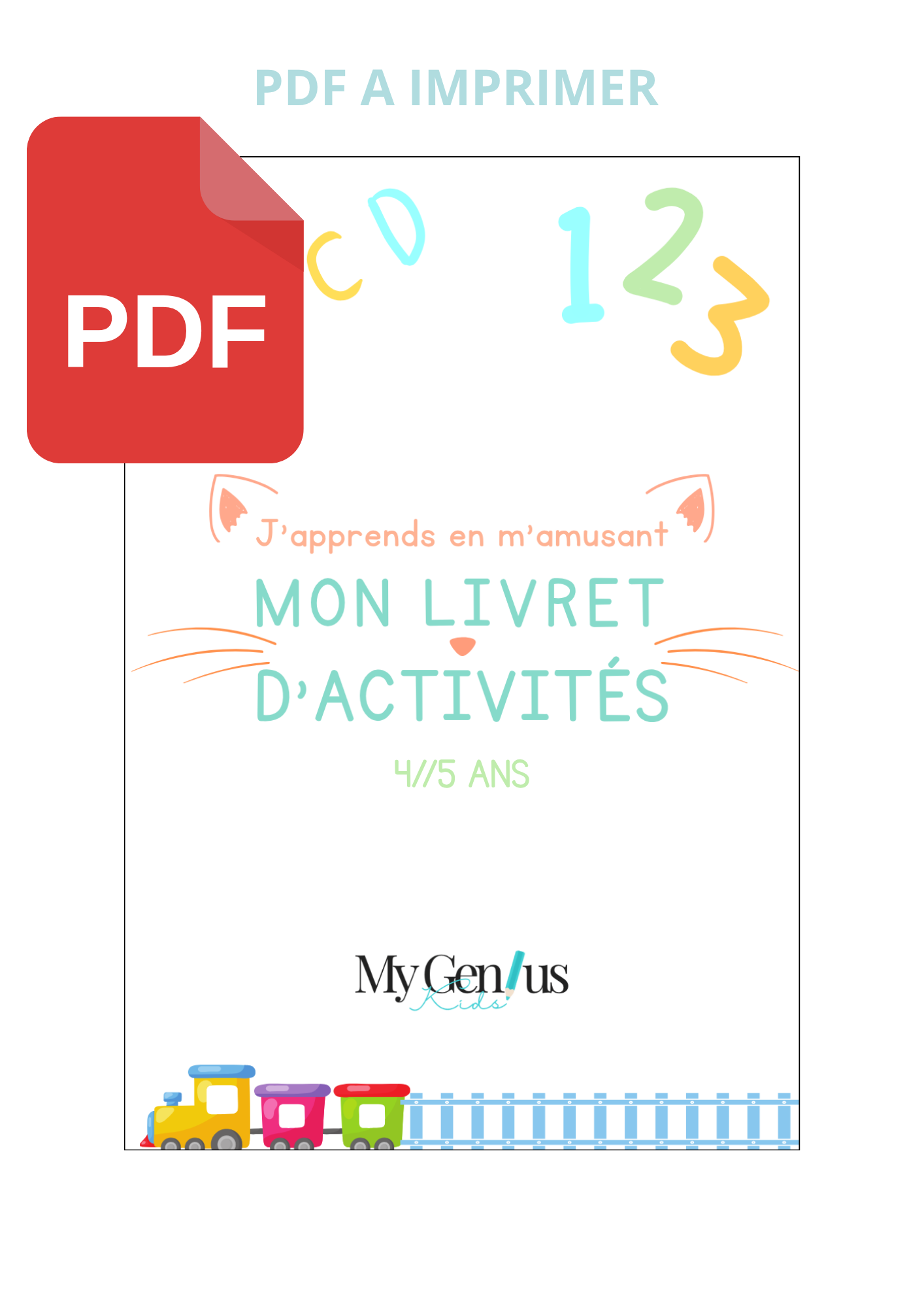 PDF - Livret d’apprentissage 4-5 ans - PDF À IMPRIMER – My Genius Kids
